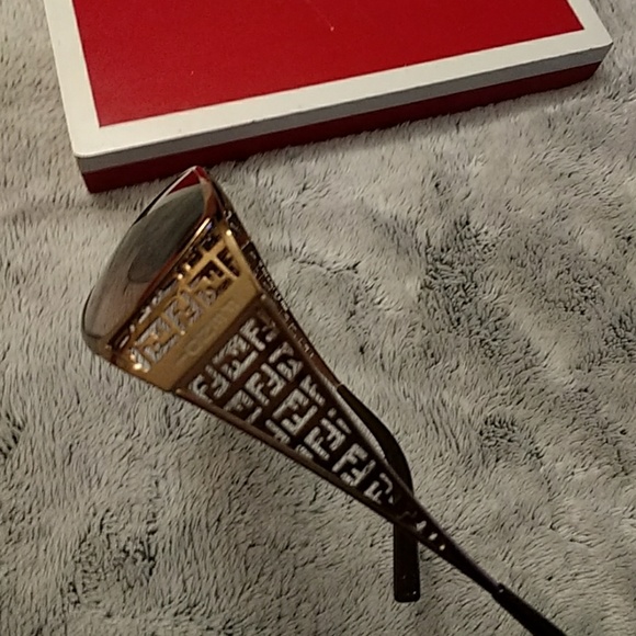 Authentic Fendi gold frame sunglasses.